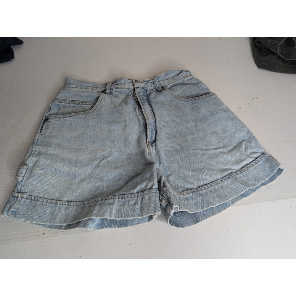 VTG NO EXCUSES Femme Fatale Denim Jean Shorts Sz 11 Retro 90s High Waist Mom